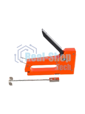 Степлер мебельный Sparta пластиковый, со скобами 100 шт, тип скобы 53, 4-8 мм