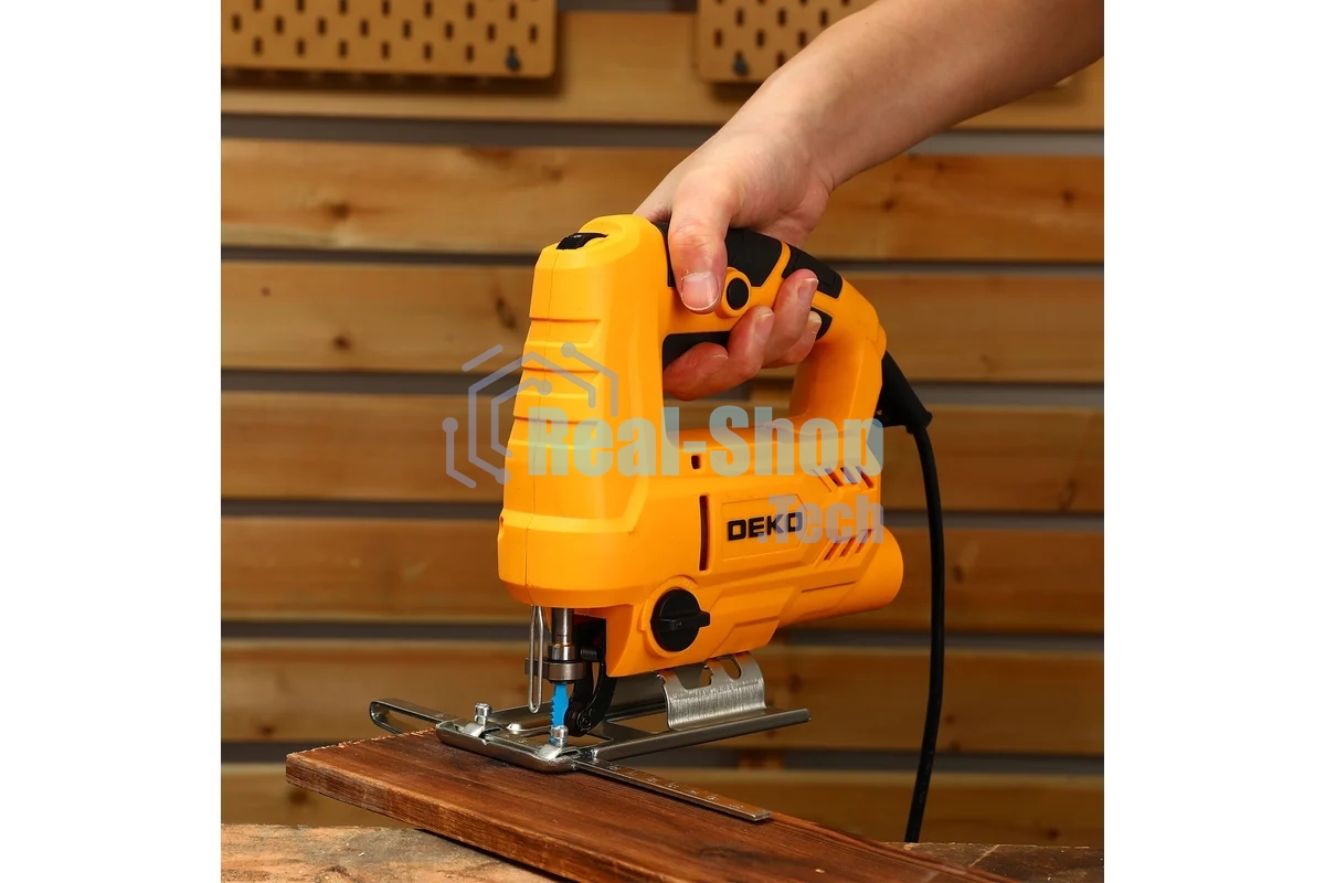 Лобзик электрический Deko DKJS850 850Вт 3000ходов/мин от электросети (кейс в комплекте)