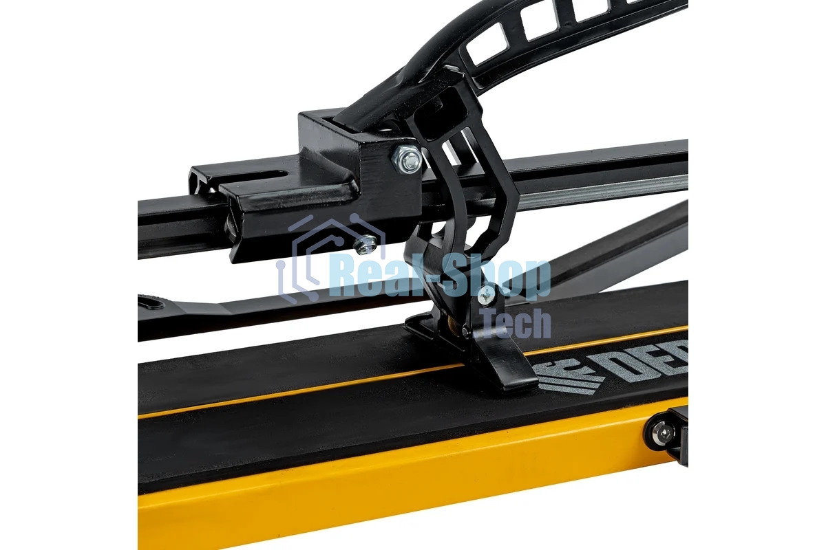 Плиткорез рельсовый Denzel 1200х16мм, каретка на подш., стальная станина, усил. рукоятка-пенал