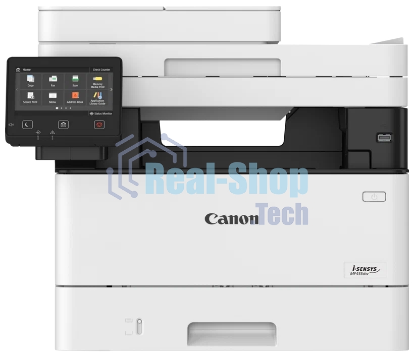 МФУ лазерное Canon i-SENSYS MF455dw (5161C006/5161C016), A4, ч/б, печ. 38 стр/мин., скан. до 38 стр/мин., 1200 x 1200 dpi (принтер) 600x600dpi (сканер), USB, RJ-45, Wi-Fi
