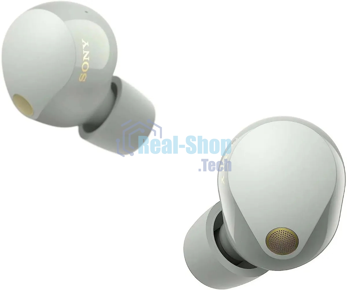 Наушники TWS Sony WF-1000XM5 серебристый, внутриканальные, Bluetooth, активное шумоподавление, беспроводная зарядка, до 8 ч