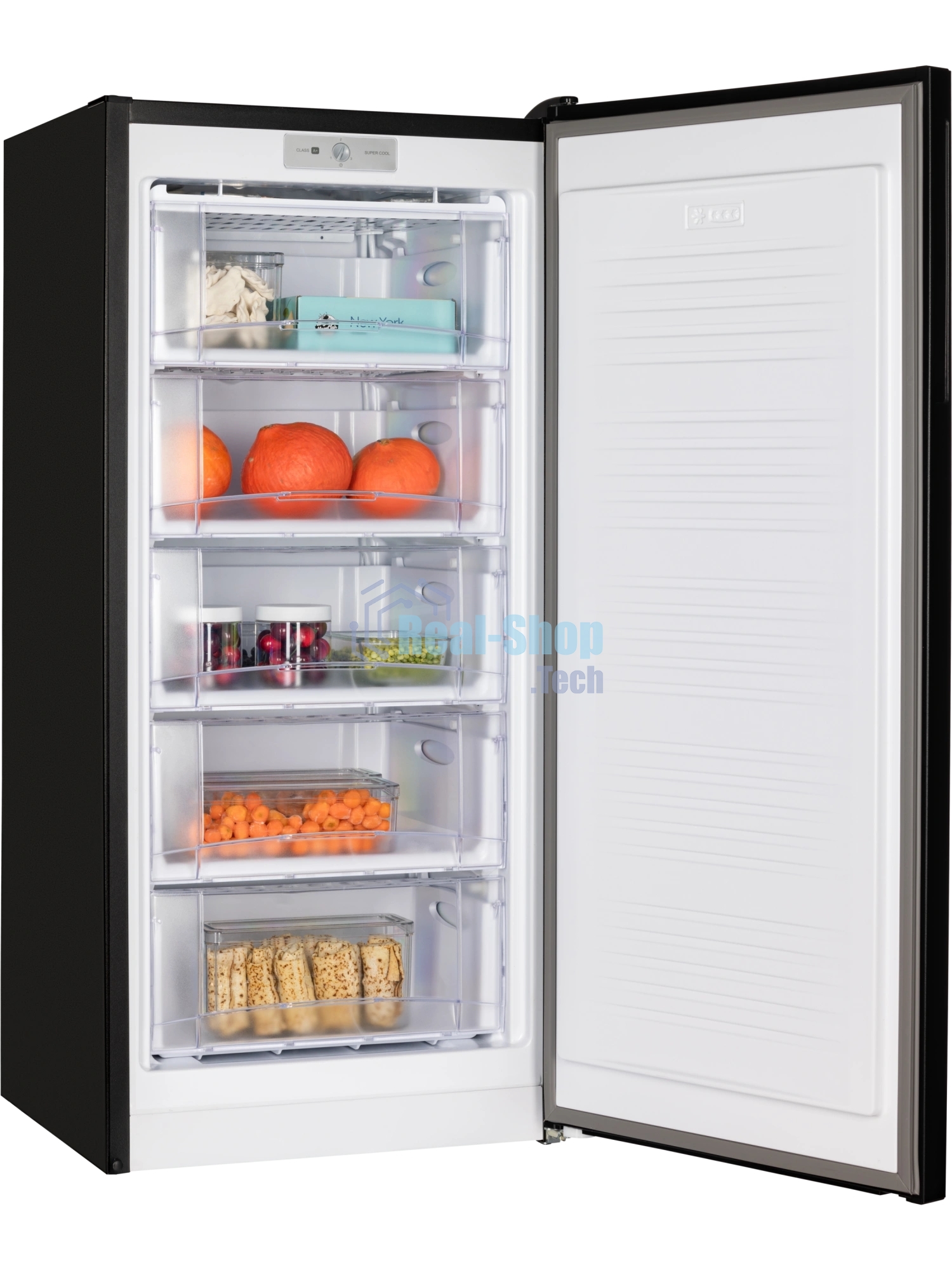 Морозильная камера NordFrost DF 263 BAP черный, 150л, 5 ящиков