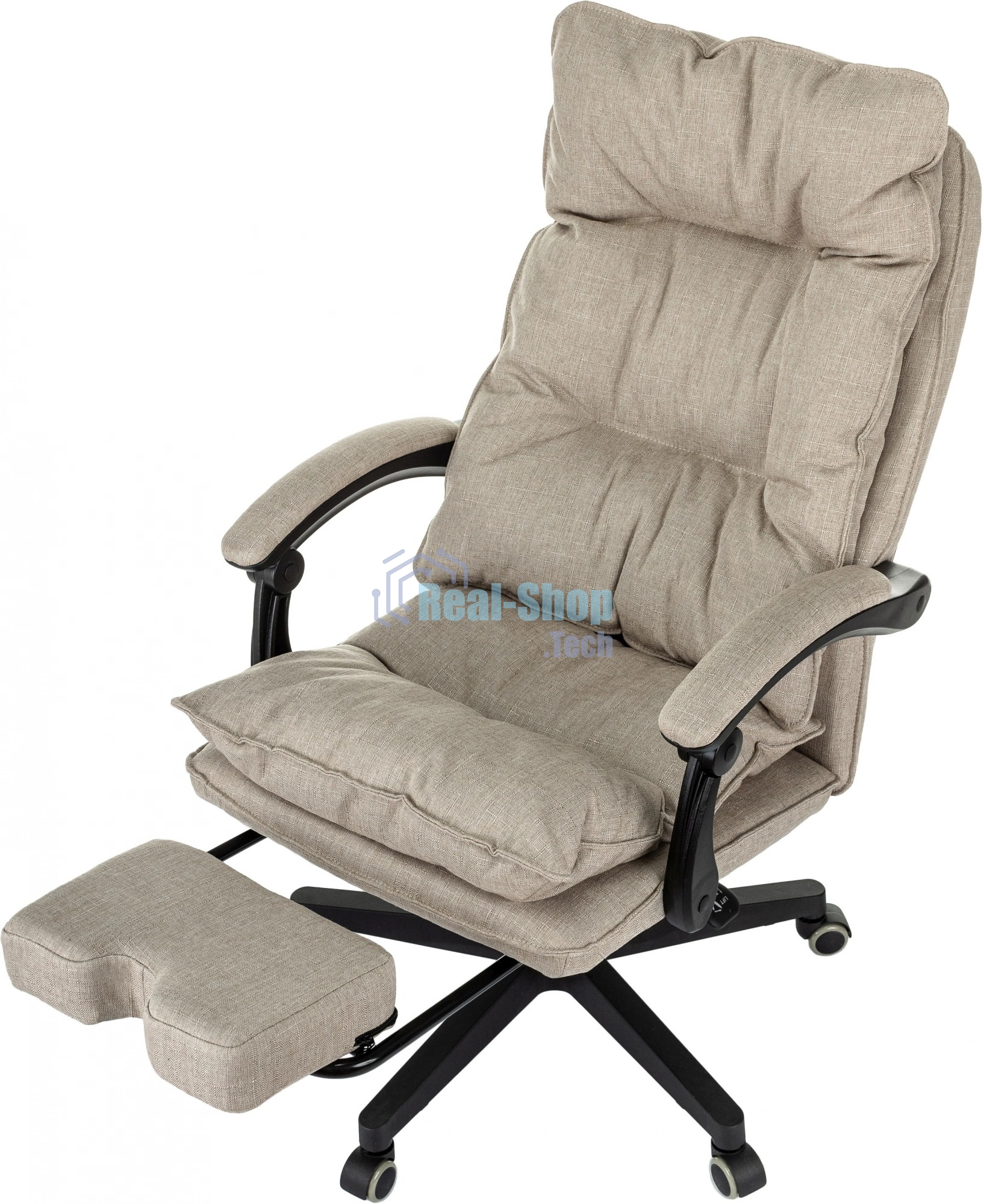 Кресло руководителя Бюрократ CH-820MSG-F бежевый 38-402 крестов. пластик подст. для ног