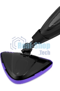 Швабра паровая Kitfort КТ-1051 1500Вт черный/фиолетовый