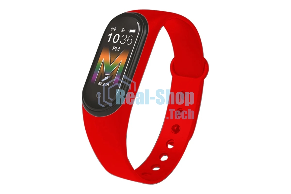 Фитнес-браслет ENERGY EM-007S красный браслет