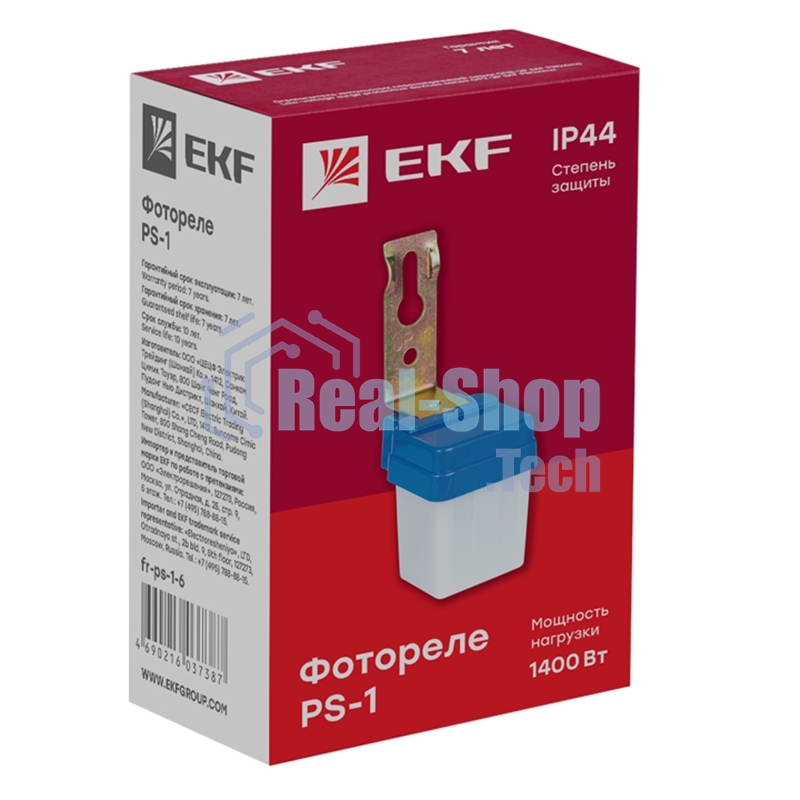 Фотореле EKF fr-ps-1-6 PS-1 6А 1200Вт IP44 EKF PROxima