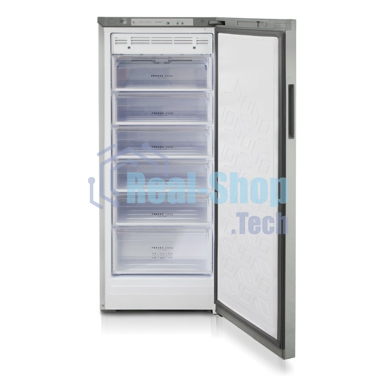 Морозильная камера Бирюса Б-M6046SN, металлик, 200л, 6 ящиков