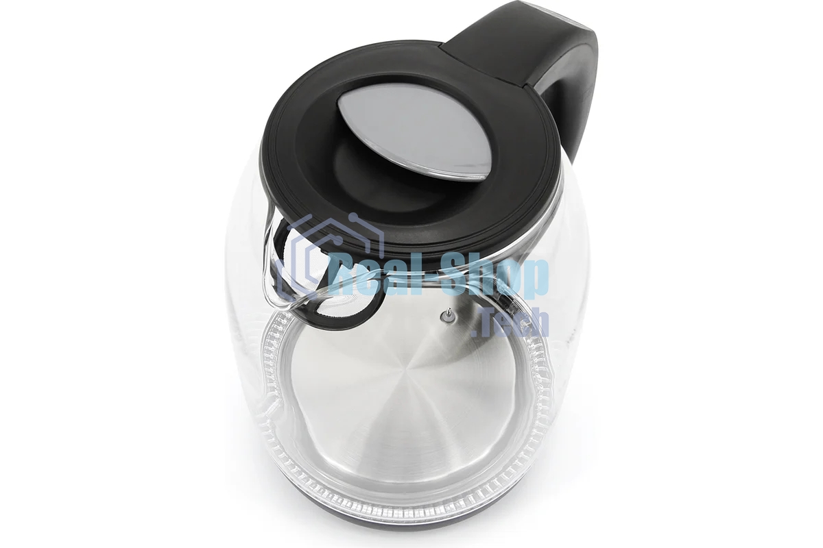 Чайник электрический Atlanta, ATH-2532 черн, стекло Стекло, 1,7л, 2200Вт, ЦИФРОВОЙ КОНТРОЛЛЕР ТЕМПЕРАТУРЫ НА РУЧКЕ, черный, температурная иллюминация, защита от перегрева без воды.