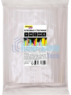 Стержни клеев. для клеев.пист. Silwerhof 11-300-34-TRA дл.300мм D11мм прозрачный упак:34шт