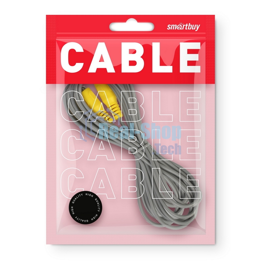 Кабель соединительный Smartbuy 1xRCA (M) - 1xRCA (M), 5,0 m, в пакете (KA-115-150)