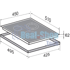 Индукционная варочная панель Zigmund & Shtain CI 35.4 B независимая, черный