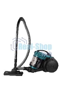 Пылесос BBK BV1505 черный/изумрудный, 350/2000 Вт, уборка сухая, пылесборник контейнер 2 л