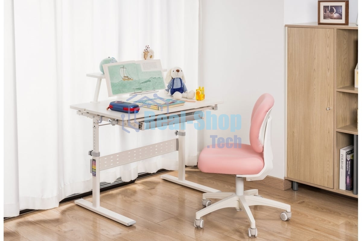 Кресло детское Cactus CS-CHR-3594PK розовый крестов. пластик белый