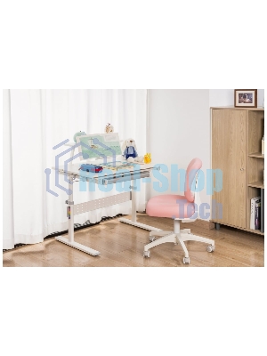 Кресло Cactus CS-CHR-3594PK розовый, ткань, 75 кг, механизм качания