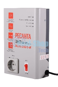 Стабилизатор напряжения Ресанта АСН-350/1-И 0.35кВА однофазный белый (63/6/74)