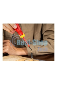 Диэлектрическая крестовая отвертка Deli DL513060 PH0х60 мм сталь Cr-V, сертификат VDE для работ под напряжением до 1000 В