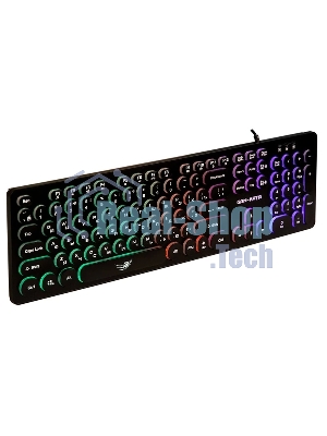 Клавиатура проводная Dialog Gan-Kata KGK-16U BLACK - игровая с RGb-подсветкой, USB, черная