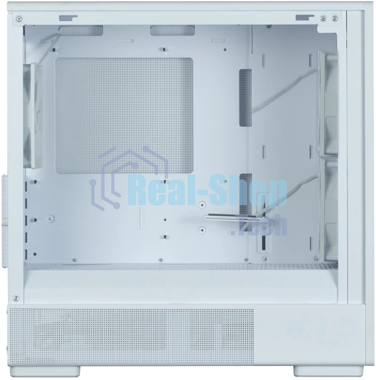 Компьютерный корпус Zalman P10 NAMU, MATX, белый, WINDOW, FRONT COVER WALNUT, 2x3.5