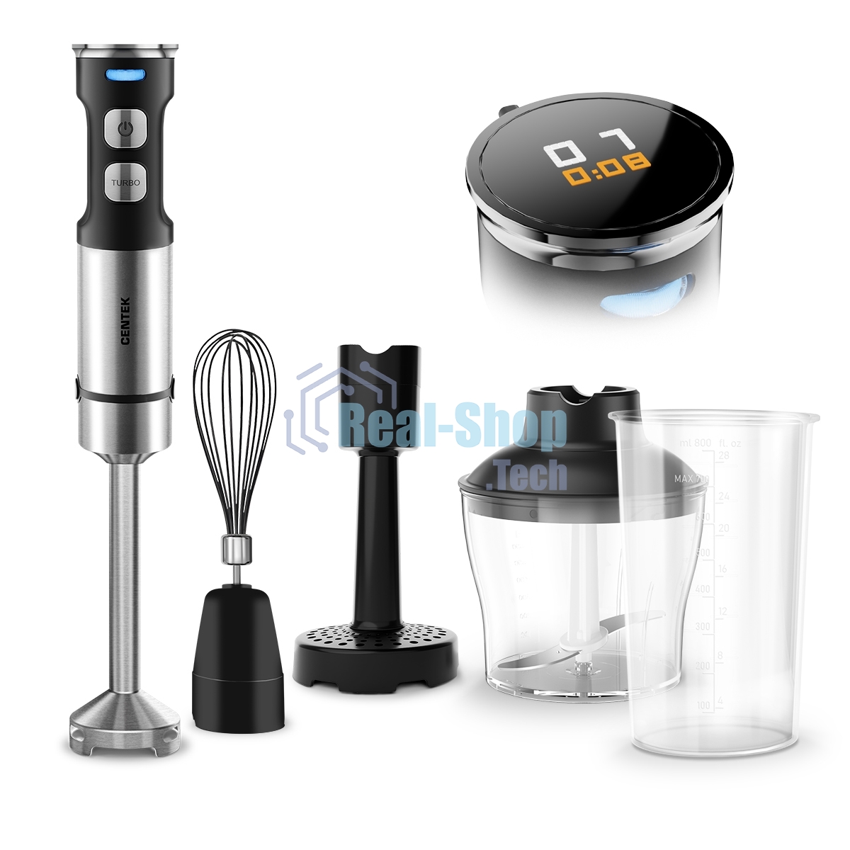 Блендер Centek CT-1366 (сталь)