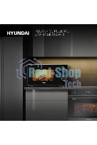 Микроволновая печь Hyundai HYM-M2096 черный, 20 л, 700 Вт, переключатели - поворотный механизм
