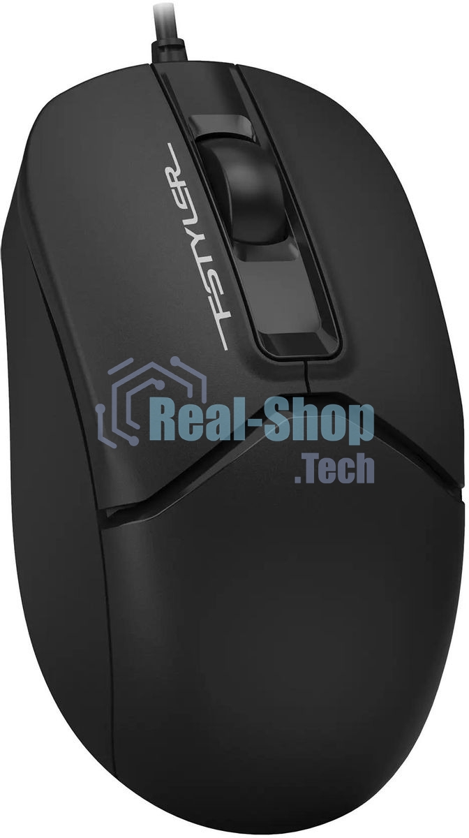 Мышь проводная A4Tech Fstyler FM12S черный, 1200 dpi, USB, кнопки - 3