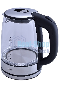 Чайник электрический Centek CT-0030 черный стекло 1.7 л, 2200 Вт, внутр. LED подсветка, защита от вкл б/воды