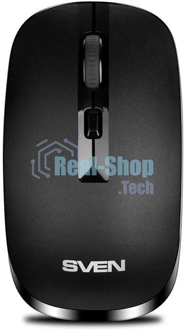 Мышь беспроводная SVEN RX-260W черный, 1600 dpi, радиоканал, USB, кнопки - 4