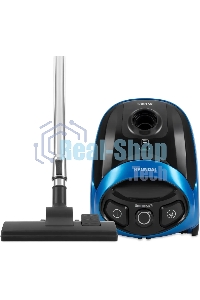 Пылесос Hyundai HYV-B1550 синий/черный, 250/1800 Вт, уборка сухая, пылесборник мешок, 1.5 л (в компл.:1мешок)