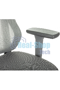 Кресло руководителя Бюрократ MC-G411N-H серый, сетка/ткань, с подголов. крестов. пластик, пластик серый