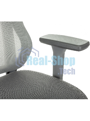 Кресло Бюрократ MC-G411N-H серый, сетка, подголовник