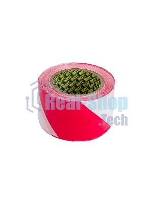 Лента сигнальная Fit 11854 70 ммх200 м красно-белая