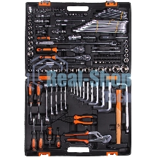 Набор инструментов ВИХРЬ 1/2, 1/4, CrV, в кейсе 142 предмета 73/6/7/13