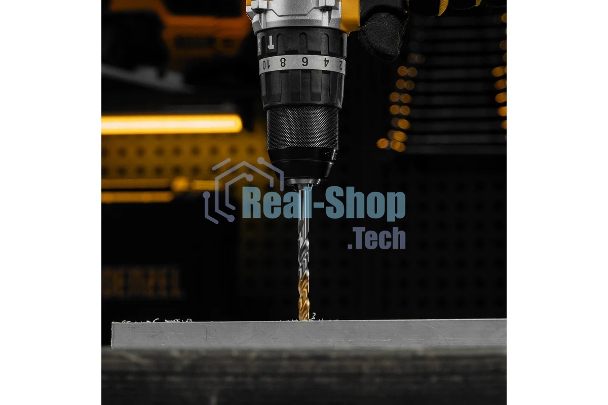 Сверло спиральное по металлу Denzel 6,5 x 100мм, Р6М5, Golden Tip