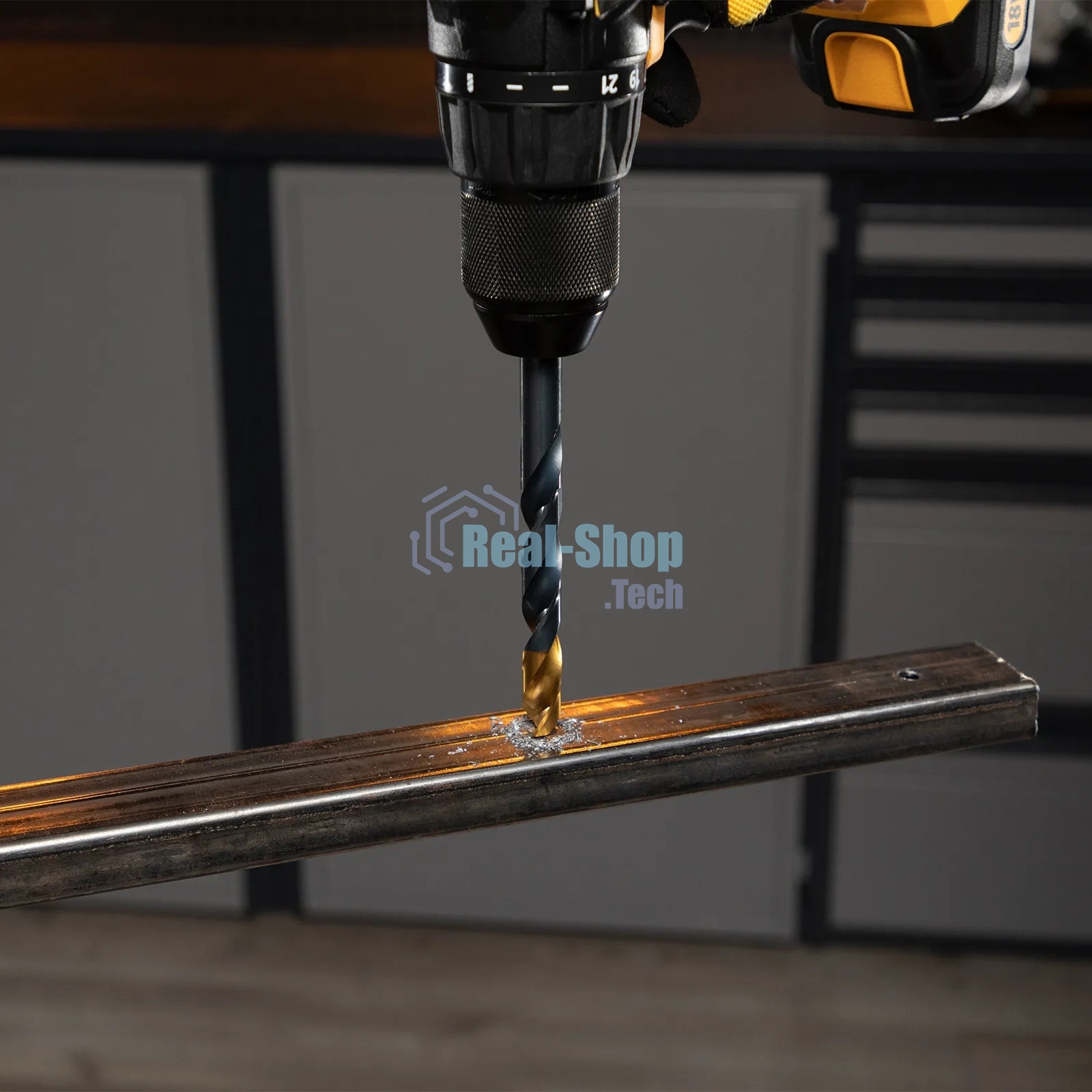 Набор сверл по металлу Denzel 1-13 мм, HSS-Tin, Golden Tip, 25 шт