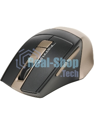 Мышь беспроводная A4Tech Fstyler FG35 золотистый/черный, 2000 dpi, радиоканал, USB, кнопки - 6