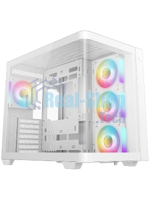 Корпус DeepCool CG530U 4F White, Midi-Tower, белый, 4 x 120 мм