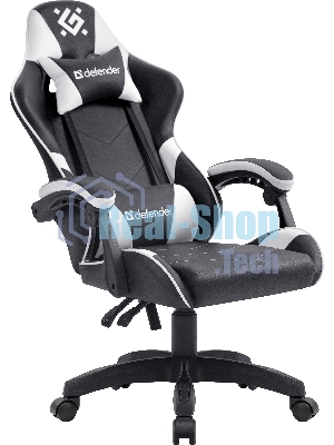 Кресло игровое Defender Companion черный/белый, класс 3, металл, PU