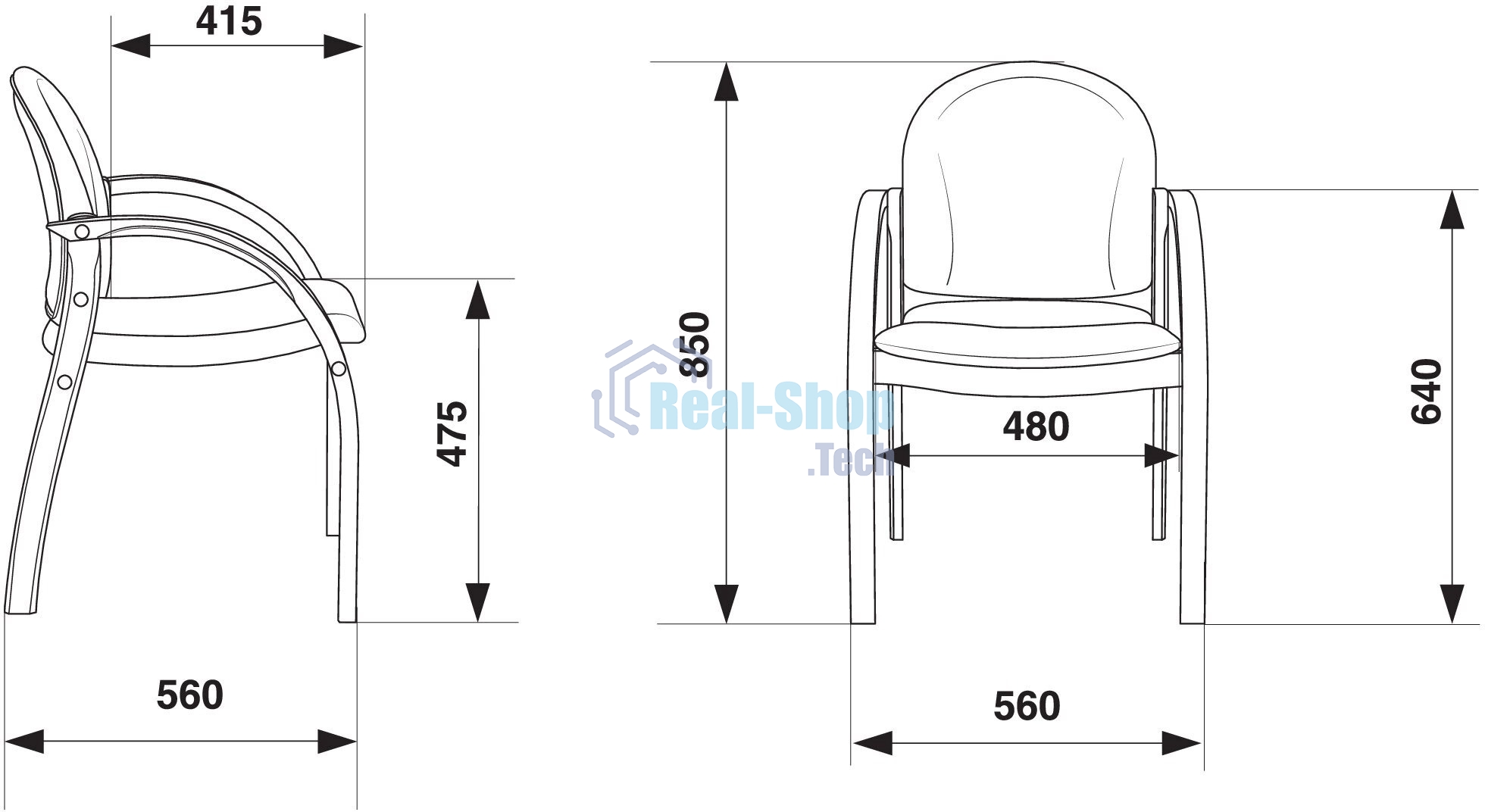 Стул Бюрократ ДЖУНО светло-бежевый, эко.кожа, на ножках дерево