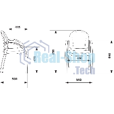 Стул Бюрократ ДЖУНО светло-бежевый, эко.кожа, на ножках дерево