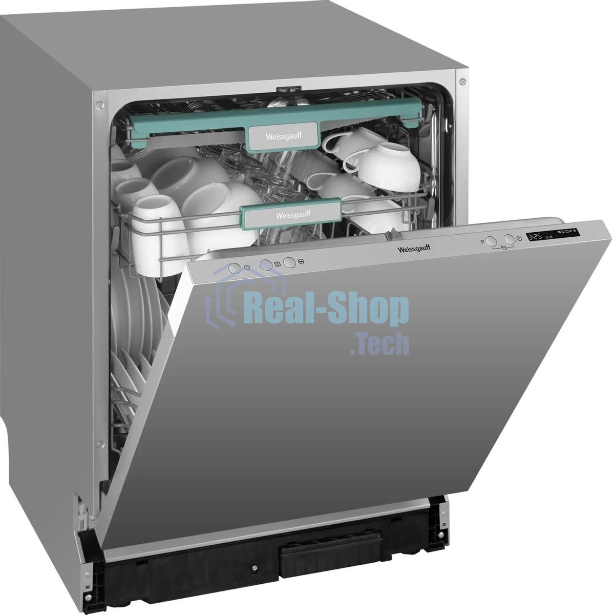 Встраиваемая посудомоечная машина Weissgauff BDW 6033 Wi-Fi Inverter Autoopen, полноразмерная