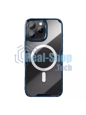 Чехол Nature TPU Pro Magnetic Case, синий, (AP IP16 Pro Max)
