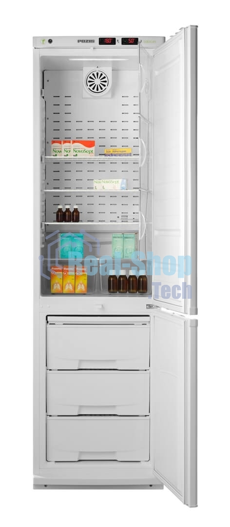 Холодильник комбинированный лабораторный Pozis ХЛ-340-1 белый двухкамерный 270/130 л морозилка снизу
