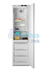 Холодильник комбинированный лабораторный Pozis ХЛ-340-1 белый двухкамерный 270/130 л морозилка снизу