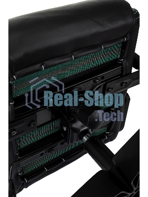 Кресло Knight Outrid Smile черный, экокожа, 120 кг, механизм качания