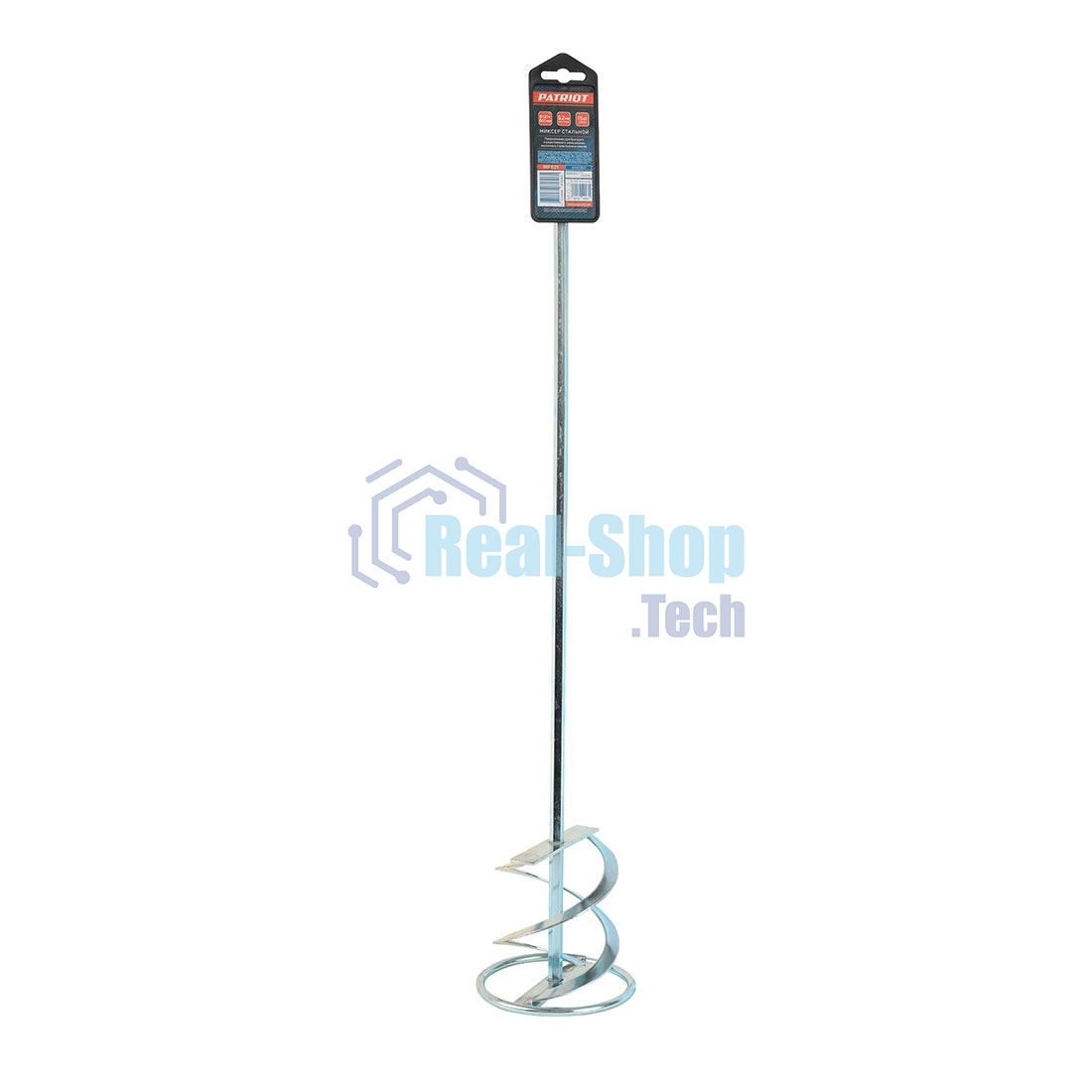 Миксер насадка PATRIOT MP621 для строительных смесей, оцинкованный, 120x600 мм, хвостовик 9,2 мм.