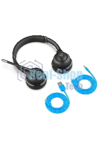 Гарнитура беспроводная Jlab GO WorkWireless Duo-Black, Version 2, Link USB-C