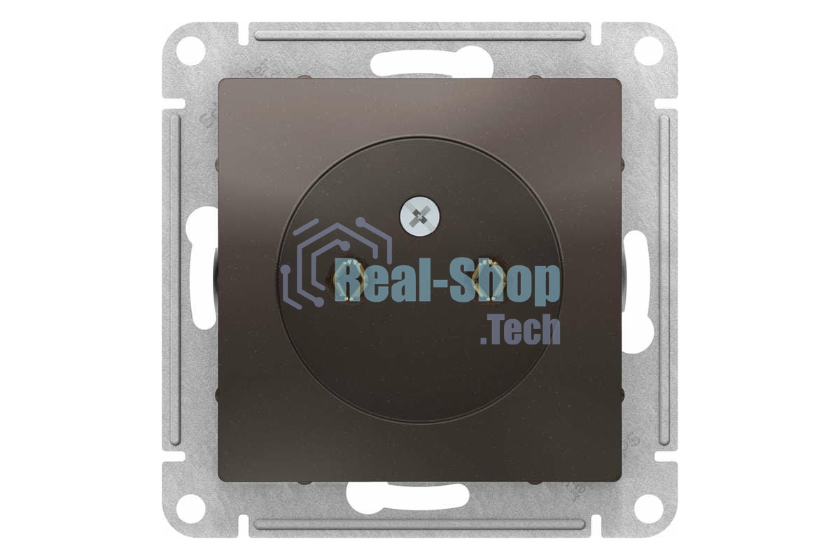 Механизм розетки 1-м СП AtlasDesign без заземл. 16А мокко SchE ATN000641