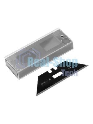 Нож-скребок складной Gross 78891, 19 мм, сменное лезвие, SK2, 5 запас. лезвий, алюмин. корпус, клипса