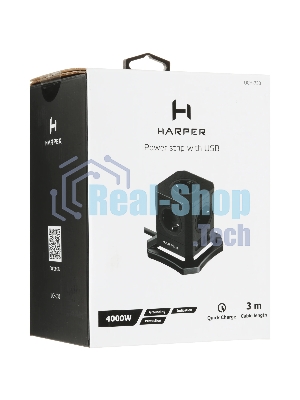 Сетевой фильтр HARPER UCH-730 Black PD3.0