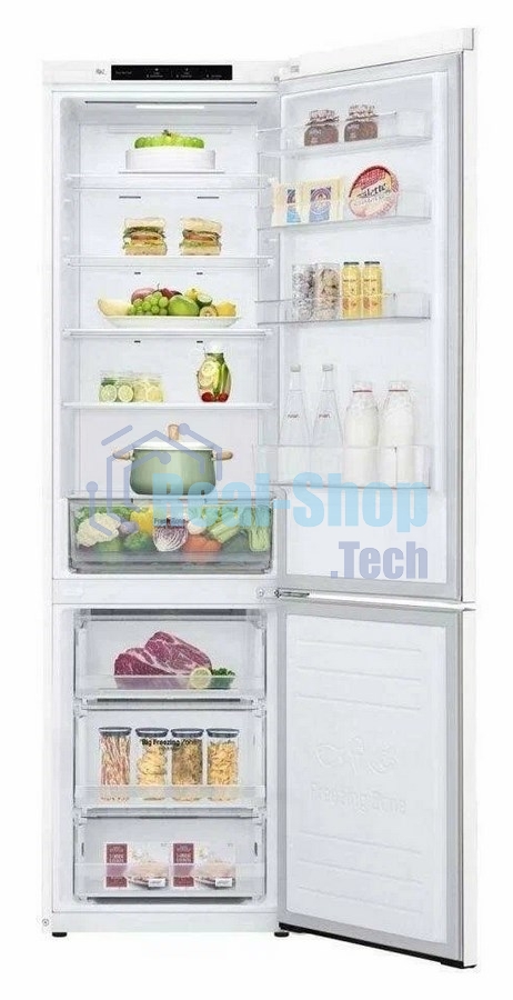 Холодильник LG GC-B509SQCL белый двухкамерный инвертер 292/127л морозилка снизу, No Frost